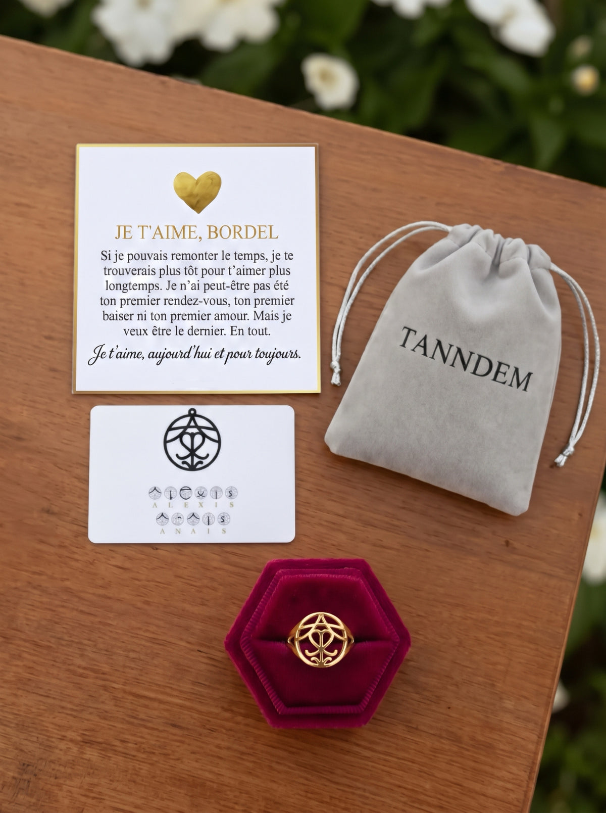 Je t'aime, bordel - Bague Monogramme