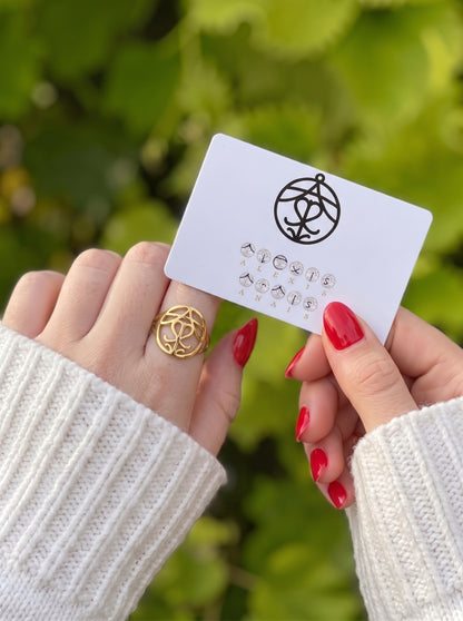 Jamais Loin - Bague Monogramme