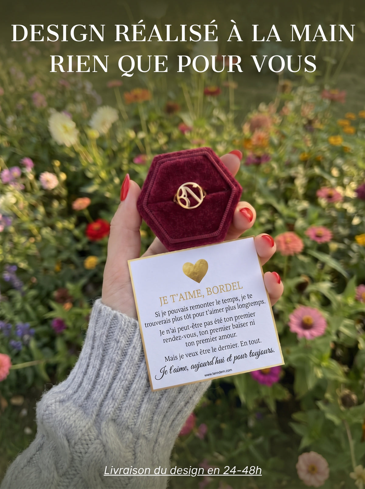 Je t'aime, bordel - Bague Monogramme