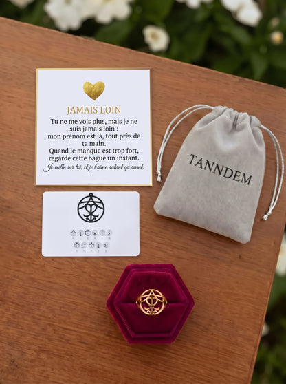 Jamais Loin - Bague Monogramme