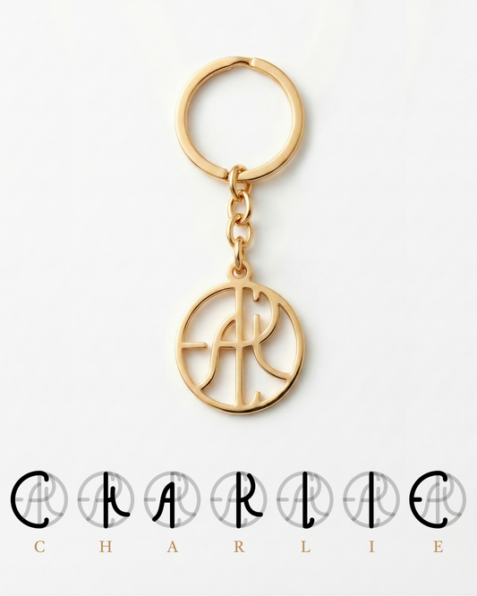 Porte-clés monogramme sur mesure