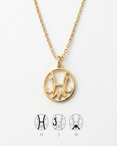 Collier Initiales Famille - Un lien éternel