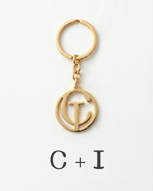 Porte-clés Initiales Entrelacées