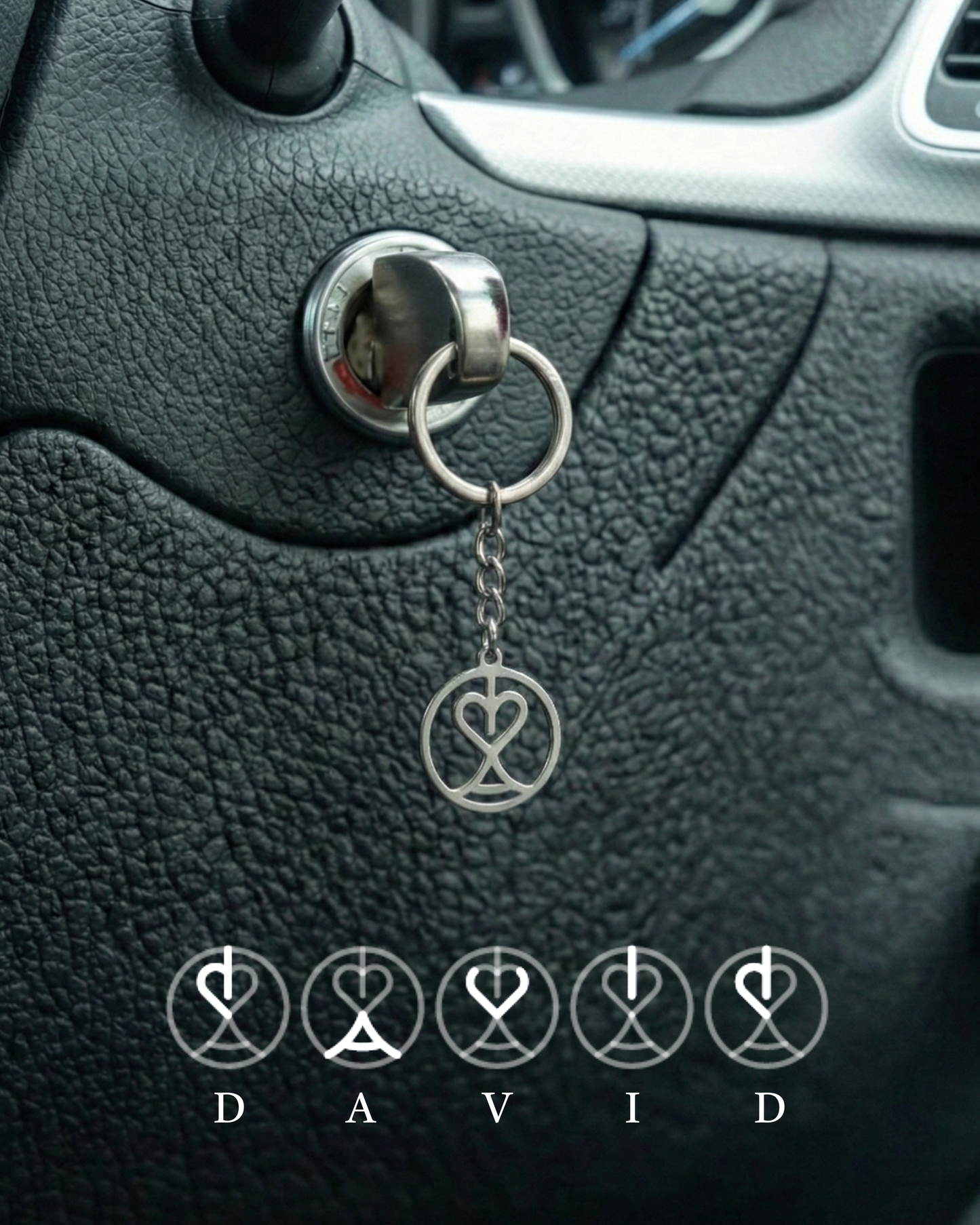 Porte-clés monogramme sur mesure